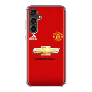 Силиконовые Чехлы принт Футбол на Samsung Galaxy S23 (Man United)