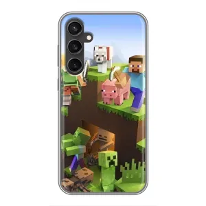 Чохли для Samsung Galaxy S23 (Персонажі МайнКрафт) (Майн-крафт)