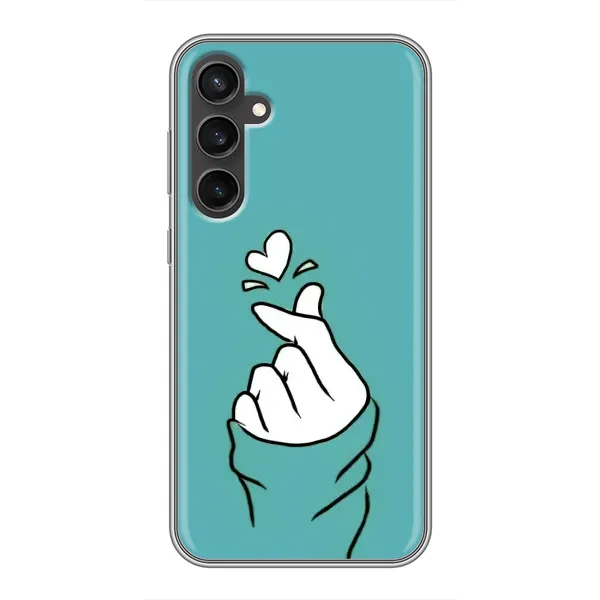 Чехол с рисунком «Сердечко на бирюзовом» для Samsung Galaxy S23 Чехол с рисунком «Сердечко на бирюзовом» для Samsung Galaxy S23
