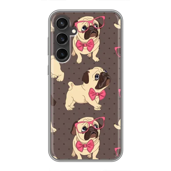 Чехол с рисунком «Собачки Мопсики» для Samsung Galaxy S23 Чехол с рисунком «Собачки Мопсики» для Samsung Galaxy S23