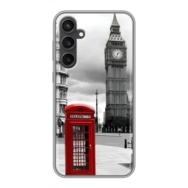 Чехол с рисунком «TELEPHONE» для Samsung Galaxy S23