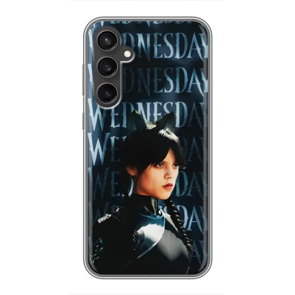 Чехол с рисунком «Уэнздей с ушками» для Samsung Galaxy S23 Чехол с рисунком «Уэнздей с ушками» для Samsung Galaxy S23