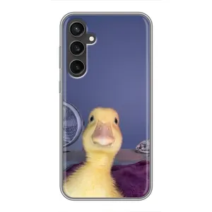 Бампер с принтом Мемы для Samsung Galaxy S23 (Утка)