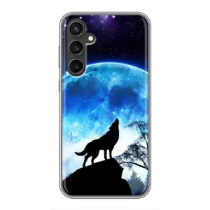 Чохол з Вовком на Samsung Galaxy S23 (Виє на місяць)