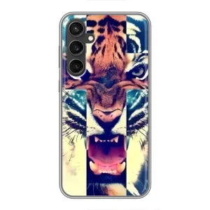 Чохли з зображенням різних тварин на Samsung Galaxy S23 (Яскравий Тигр)