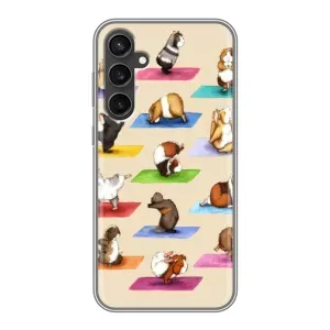 Чехол с Прикольным принтом на Samsung Galaxy S23 (Ёга свинок)