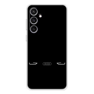 Силіконовий бампер з картинкою машини на Samsung Galaxy S24 FE (Сілует Audi)