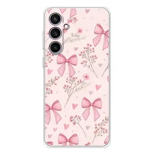 Чехол банты для Samsung Galaxy S24 FE (Банты с цветами)