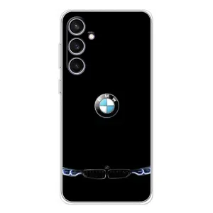 Силіконовий бампер з картинкою машини на Samsung Galaxy S24 FE (Чорний BMW)