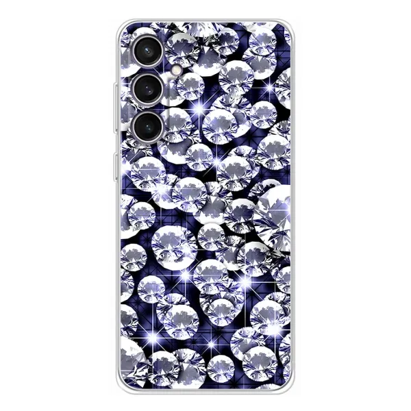 Чехол с рисунком «Бриллианты» для Samsung Galaxy S24 FE Чехол с рисунком «Бриллианты» для Samsung Galaxy S24 FE