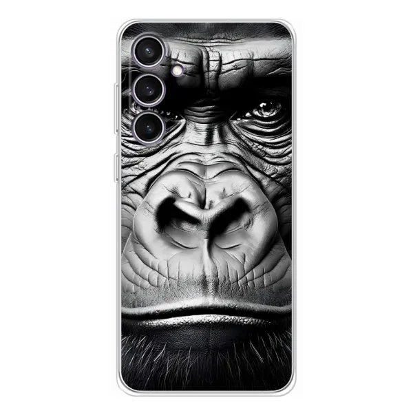 Чехол с рисунком «Черная обезьяна» для Samsung Galaxy S24 FE Чехол с рисунком «Черная обезьяна» для Samsung Galaxy S24 FE