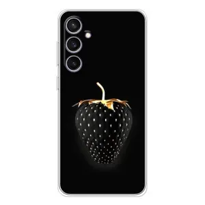 Чехол с изображением вкусной еды для Samsung Galaxy S24 FE (Чёрная клубника)