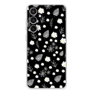 Чохли з тематикою "КВІТИ" на Samsung Galaxy S24 FE (цвітіння на чорному)
