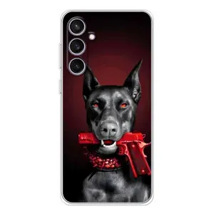 Чохол ДОБЕРМАН для Samsung Galaxy S24 FE (Доберман злий)