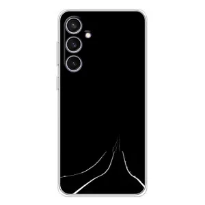 Чехол с картинками на черном фоне для Samsung Galaxy S24 FE (Дорога)