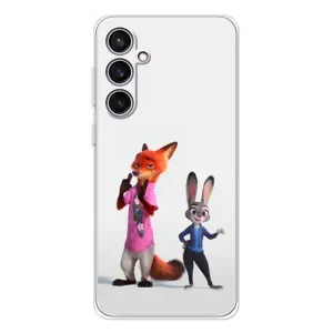 Силиконовый чехол с принтом Зоотрополіс для Samsung Galaxy S24 FE (Джуди и Ник)