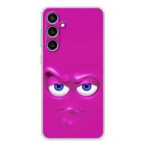 Силиконовые Чехлы (смешные стикеры) для Samsung Galaxy S24 FE (Хитрая мордочка)