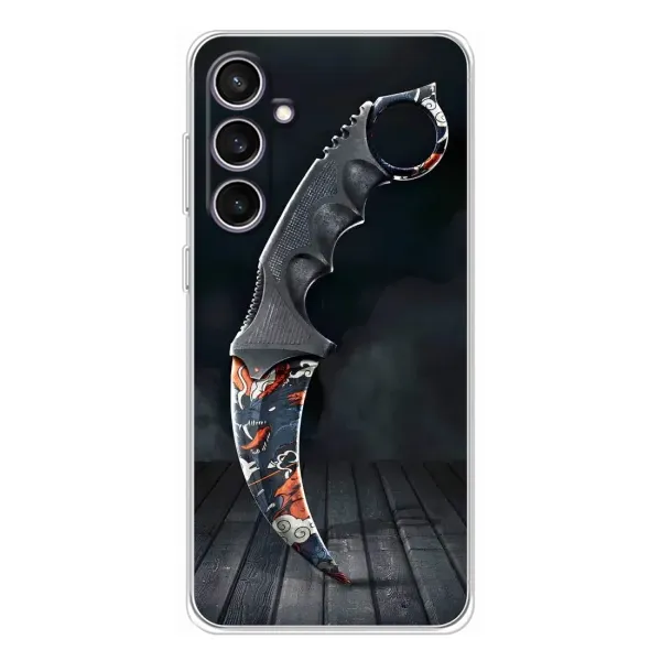 Чехол с рисунком «Кинжал КС ГО» для Samsung Galaxy S24 FE Чехол с рисунком «Кинжал КС ГО» для Samsung Galaxy S24 FE