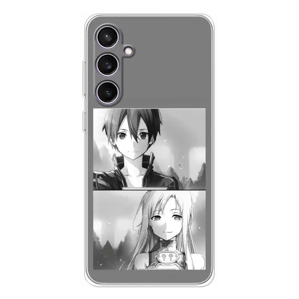Чехол с рисунком «Кирито-Асуна» для Samsung Galaxy S24 FE Чехол с рисунком «Кирито-Асуна» для Samsung Galaxy S24 FE