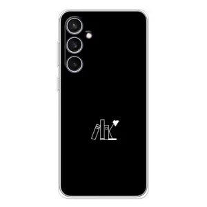 Чехол с картинками на черном фоне для Samsung Galaxy S24 FE (Книжки)