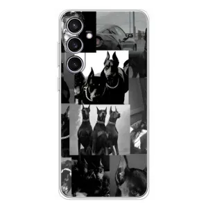 Чохол ДОБЕРМАН для Samsung Galaxy S24 FE (Колаж Доберман)