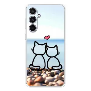 Силиконовые Чехлы Любимому человеку для Samsung Galaxy S24 FE (Котейки)