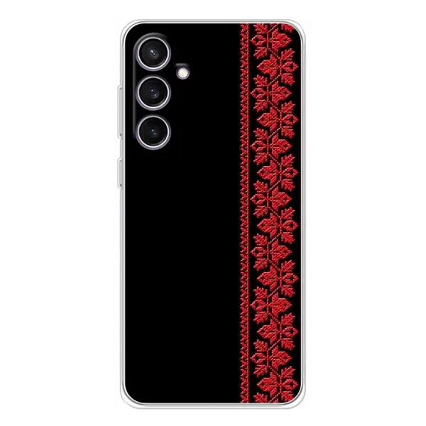 Чехол с рисунком «Красная Вышиванка» для Samsung Galaxy S24 FE Чехол с рисунком «Красная Вышиванка» для Samsung Galaxy S24 FE