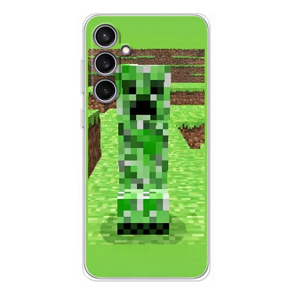 Чехол с рисунком «Крипер 2» для Samsung Galaxy S24 FE Чехол с рисунком «Крипер 2» для Samsung Galaxy S24 FE