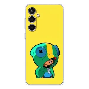 Чехол Бравл Старс для Samsung Galaxy S24 FE (Леон (LEON))