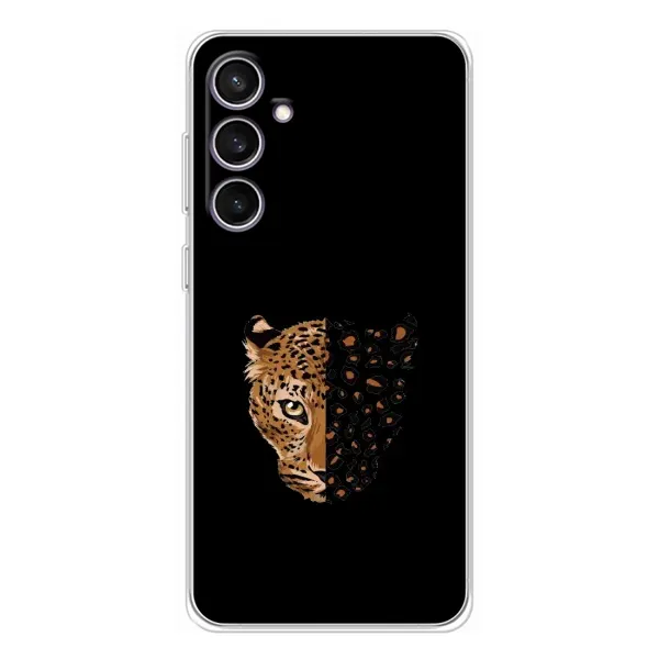 Чохол з малюнком «Леопард на чорному» для Samsung Galaxy S24 FE Чохол з малюнком «Леопард на чорному» для Samsung Galaxy S24 FE