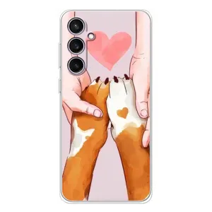 Чохол (ТПУ) Милі песики для Samsung Galaxy S24 FE (Любов до собак)