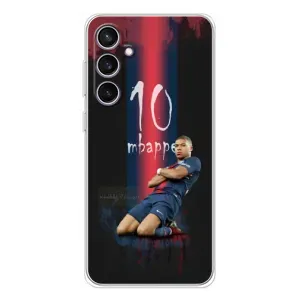 Чехол (TPU) с Футболистом на Samsung Galaxy S24 FE (MBAPPE 10)