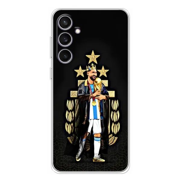 Чехол с рисунком «Месси король» для Samsung Galaxy S24 FE Чехол с рисунком «Месси король» для Samsung Galaxy S24 FE