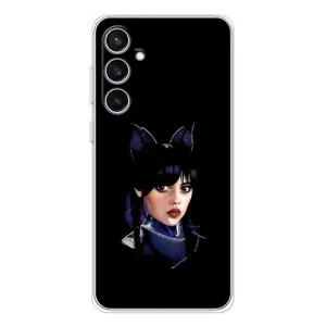 Чехлы с принтом Уэнсдей на Samsung Galaxy S24 FE (Милая Уэнсдей)