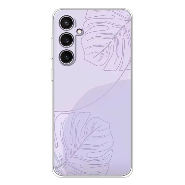 Чехол с рисунком «Монстера фиолетовая» для Samsung Galaxy S24 FE Чехол с рисунком «Монстера фиолетовая» для Samsung Galaxy S24 FE