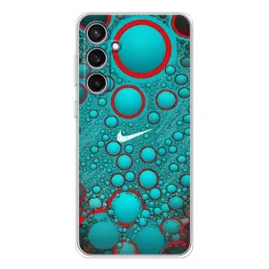 Силиконовый Чехол на Samsung Galaxy S24 FE с картинкой Nike (Найк зеленый)