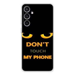 Чехол с Прикольным принтом на Samsung Galaxy S24 FE (Не трогай мой телефон)