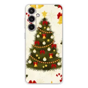 Чохол новорічна ялинка на Samsung Galaxy S24 FE (Новорічний принт)