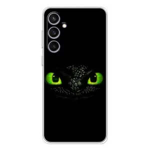 Чехол дракон Беззубик для Samsung Galaxy S24 FE (Глаза Беззубика)