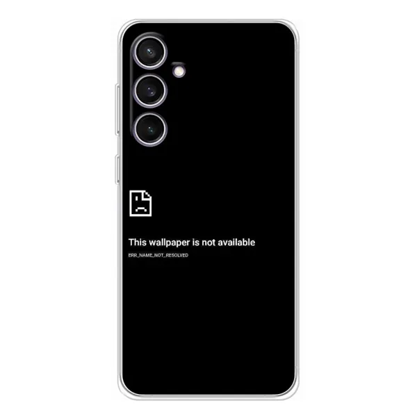 Чехол с рисунком «Ошибка» для Samsung Galaxy S24 FE Чехол с рисунком «Ошибка» для Samsung Galaxy S24 FE