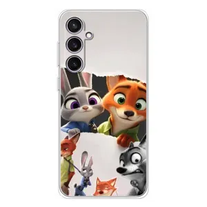 Силиконовый чехол с принтом Зоотрополіс для Samsung Galaxy S24 FE (Персонажи Зоо)