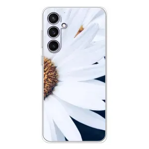 Чохол з ромашками на Samsung Galaxy S24 FE (Пів ромашки)