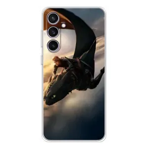 Чехол дракон Беззубик для Samsung Galaxy S24 FE (Полет Беззубика)