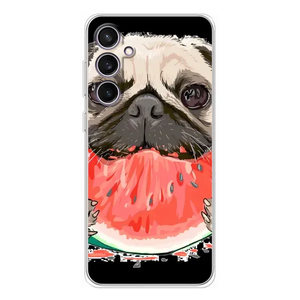 Чехол с рисунком «Смешной Мопс» для Samsung Galaxy S24 FE Чехол с рисунком «Смешной Мопс» для Samsung Galaxy S24 FE