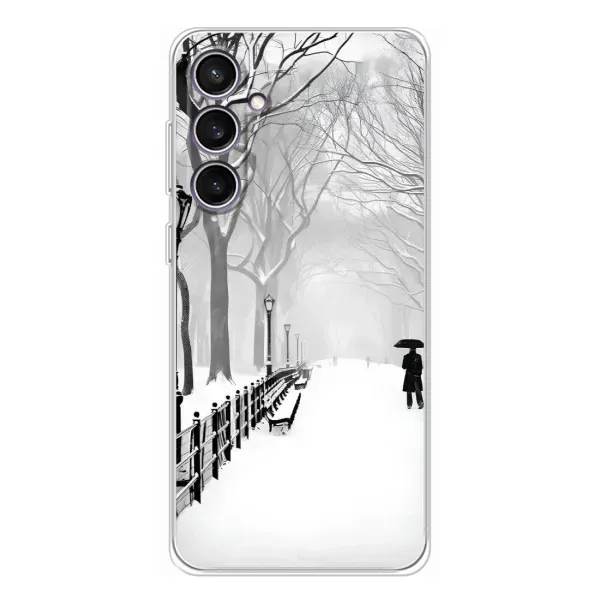 Чехол с рисунком «Снегом замело» для Samsung Galaxy S24 FE Чехол с рисунком «Снегом замело» для Samsung Galaxy S24 FE