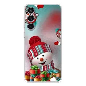 Чохли на Новий Рік Samsung Galaxy S24 FE (Сніговик в шапці)