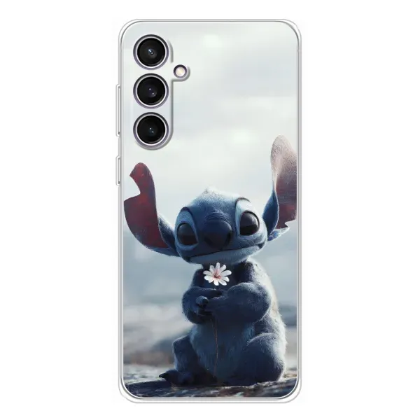 Чехол с рисунком «Стич с цветочком» для Samsung Galaxy S24 FE Чехол с рисунком «Стич с цветочком» для Samsung Galaxy S24 FE