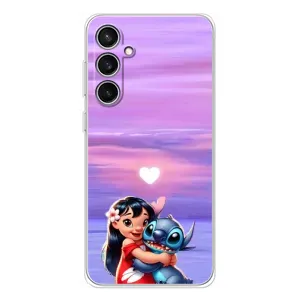 Чехол с рисунком Стич для Samsung Galaxy S24 FE (Стич и Лило)