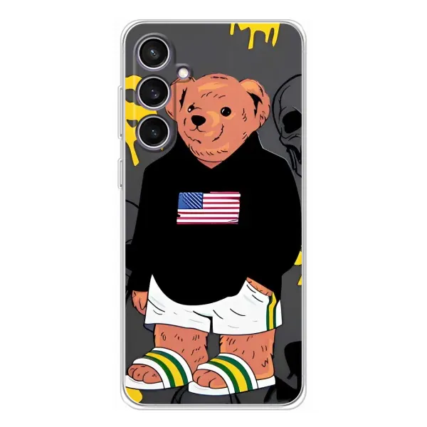 Чехол с рисунком «Teddy USA» для Samsung Galaxy S24 FE Чехол с рисунком «Teddy USA» для Samsung Galaxy S24 FE