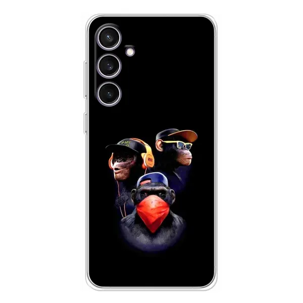 Чехол с рисунком «Три обезьяны» для Samsung Galaxy S24 FE Чехол с рисунком «Три обезьяны» для Samsung Galaxy S24 FE